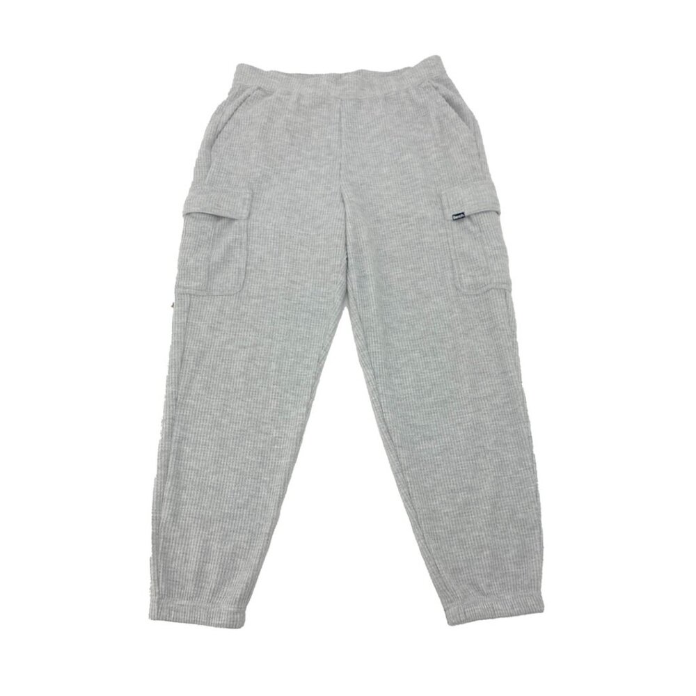 Bench Women's Waffle Cargo Lounge Pants / Light Grey / Various Sizes